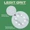 Legit Grit 5 inch Sand paper Disc, 8-Hole, 320 Grit, 150PK LG5-8320-150 - alternate 7